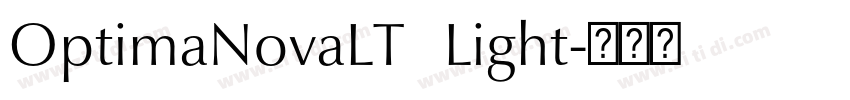 OptimaNovaLT   Light字体转换
